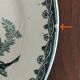8 iron earthenware plates (St Amand Hamage HB & Cie Sarreguemines Digoin)