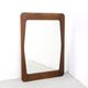 Vintage wooden mirror by Aksel Kjersgaard for Illums Bolighus, 1960s
