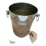 Silver metal champagne bucket