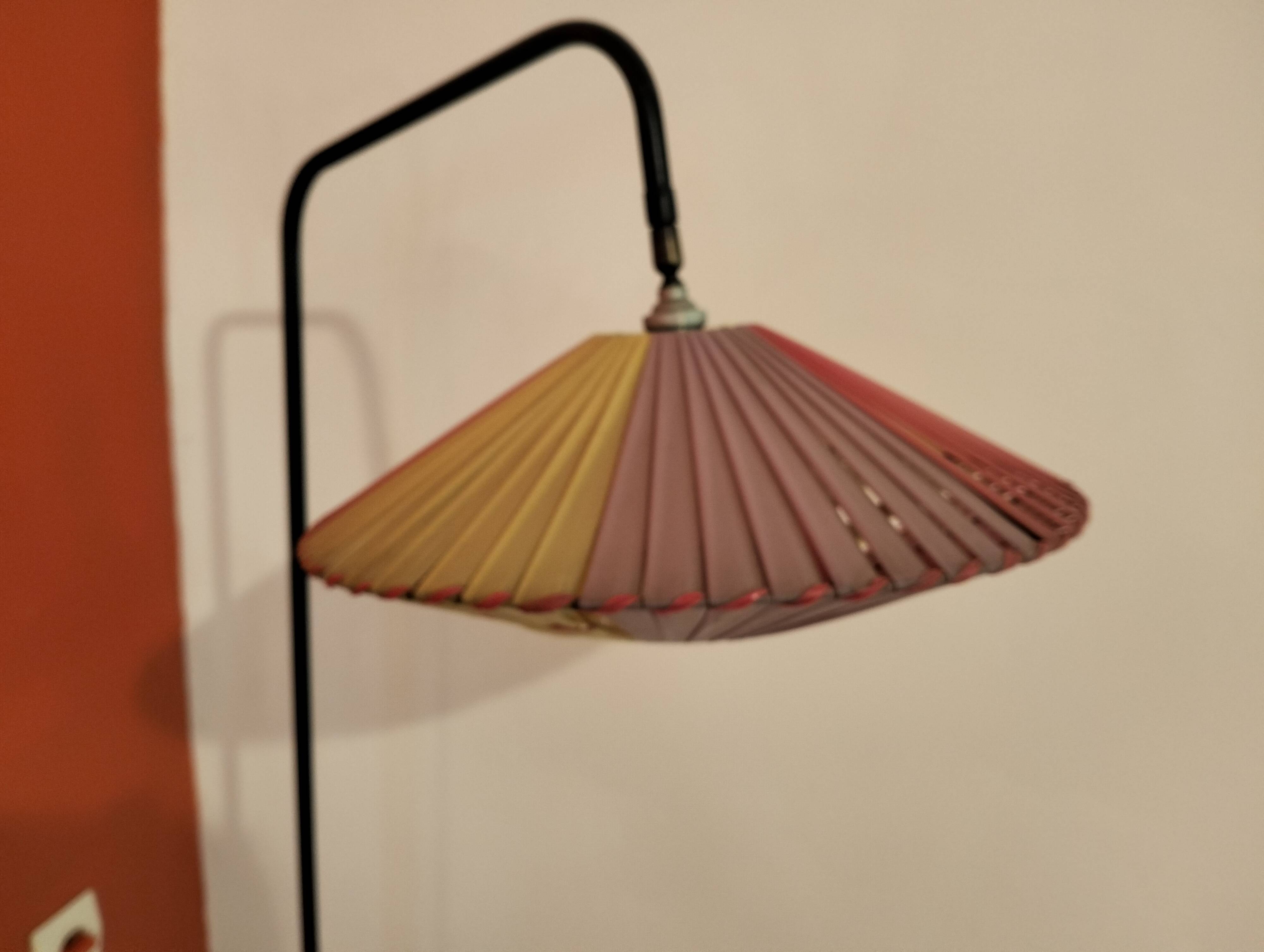 Vintage floor lamp from the 1960s for bedroom or living room.