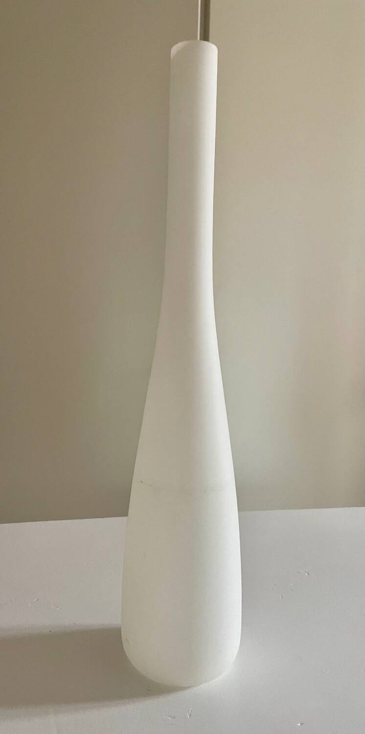 Space age opaline brass lamp from the 60s