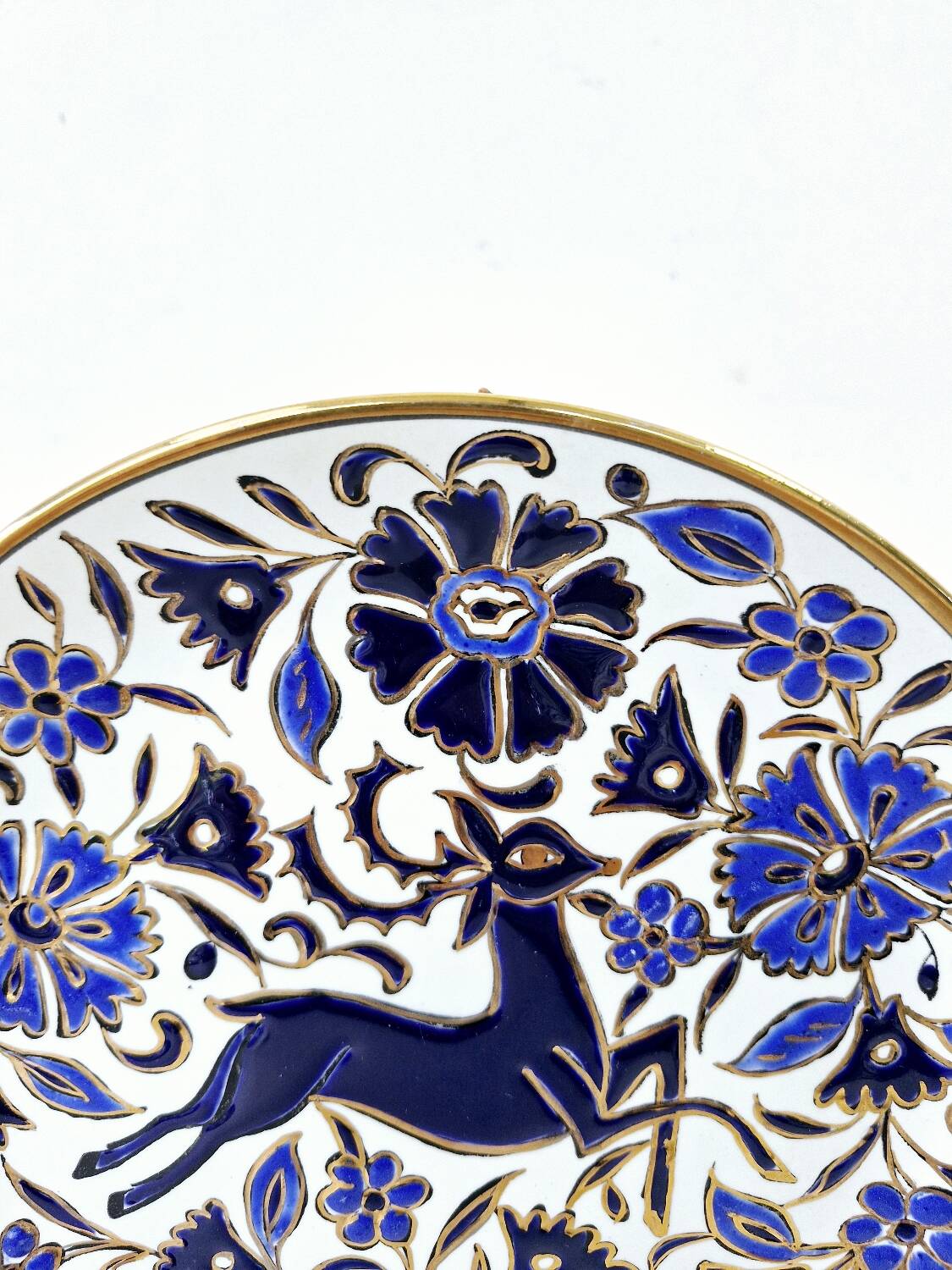 Vintage Ceramic Wall Decorative Plate Lindos Rhodes Greece Hand Painted