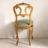 Chaise en bois sculpté et doré Époque Napoléon III