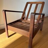 Vintage wooden armchair for children 1960