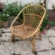 Fauteuil en rotin vintage