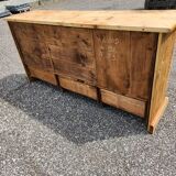 Old trade furniture with 3 drawers and 3 doors