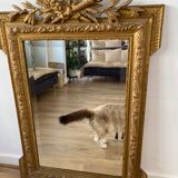 Miroir ancien à fronton 72x112cm