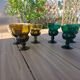 Set of 6 Brutalist Chalices – Attributed to Felipe Derflingher – 1960