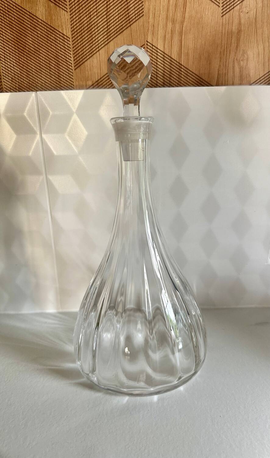 Antique glass carafe