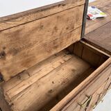 Old trade furniture with oak drawers XL format