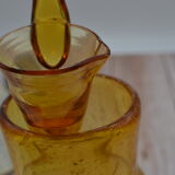 Champagne decanter/Champagne soup in blown glass