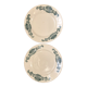 Series of 2 old flat plates "Longchamp"