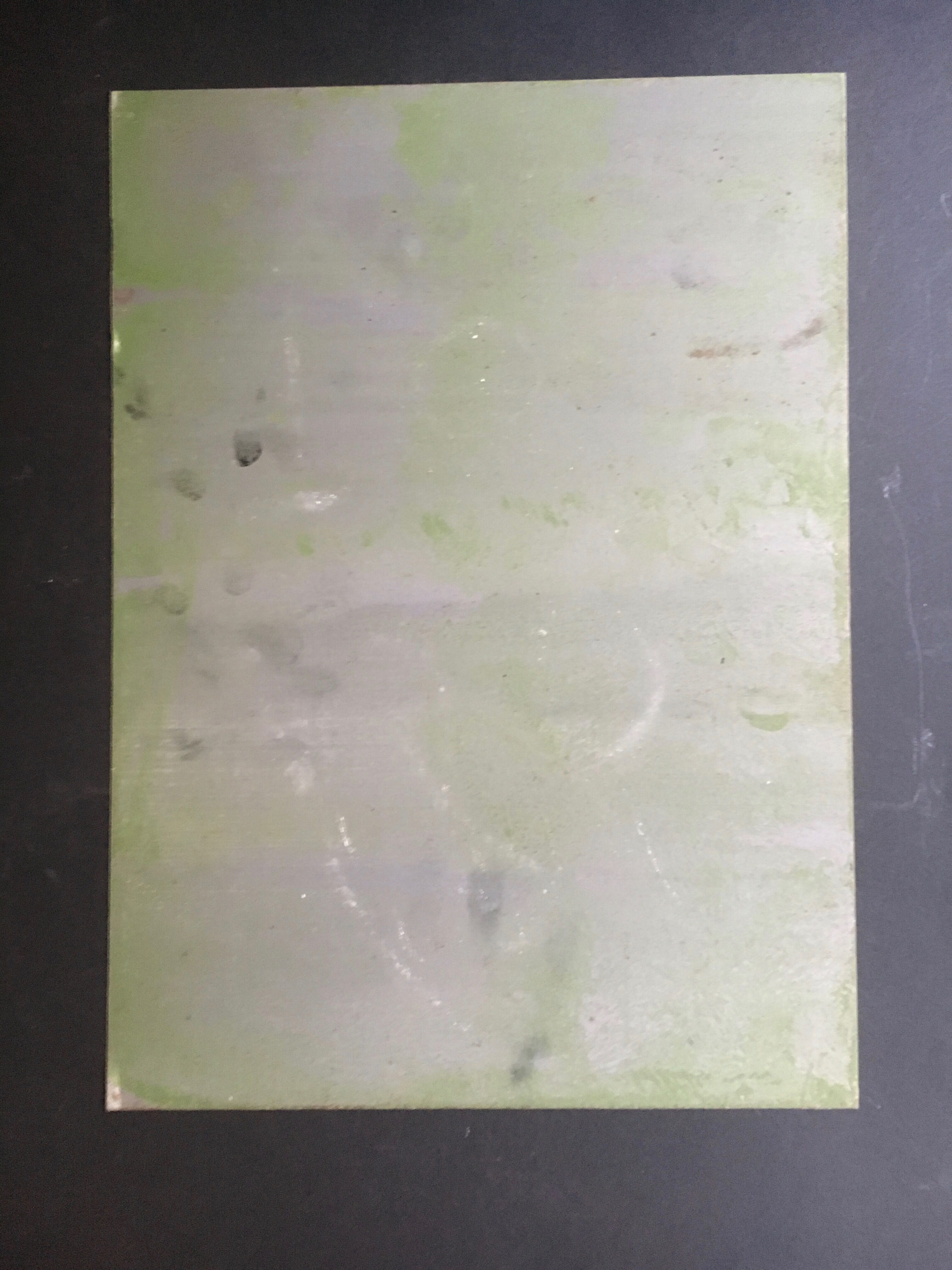 Old sheet metal plate
