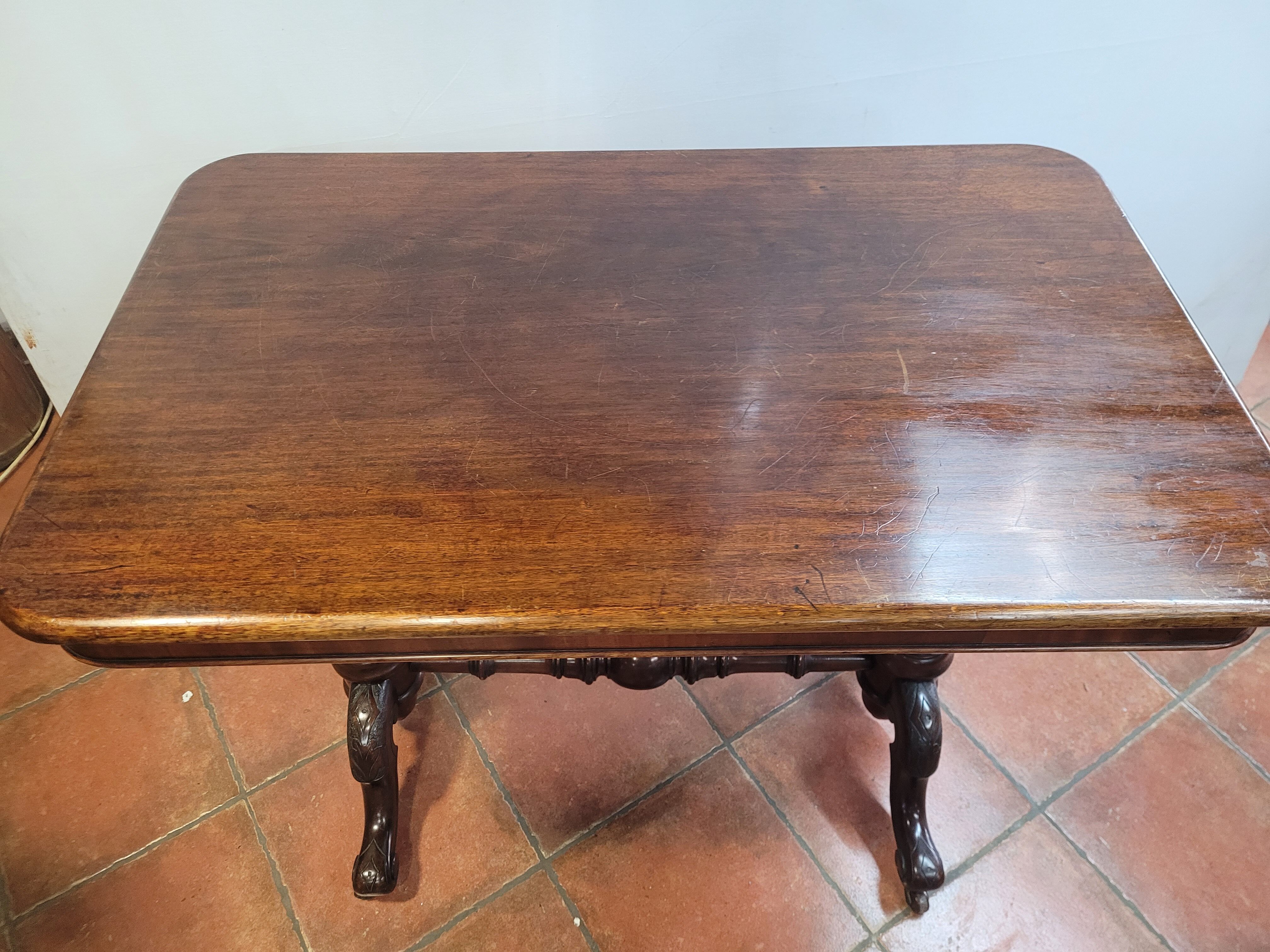 Antique mahogany bistro table