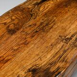 Rustic modern oak coffee table wabi sabi zen - 1960's