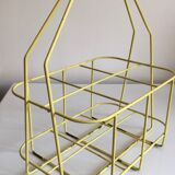 Yellow vintage bottle holder