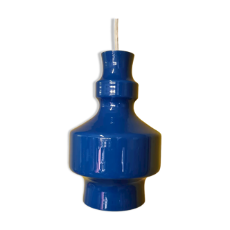 Raak Amsterdam Design Hanging Lamp B 1202 Intra Blue. Late 1960s.