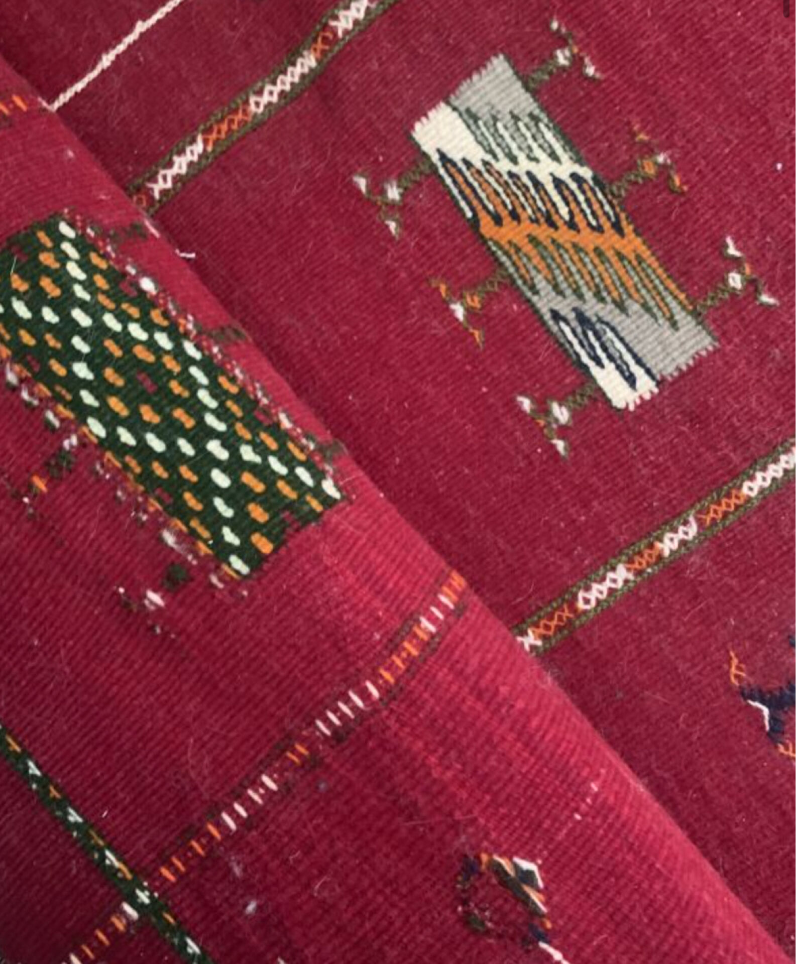 Moroccan wool rug handmade