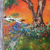 Oil painting on canvas landscape