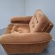 Pair of Mid-Century Modern Czech Lounge Armchairs with Rolling Casters