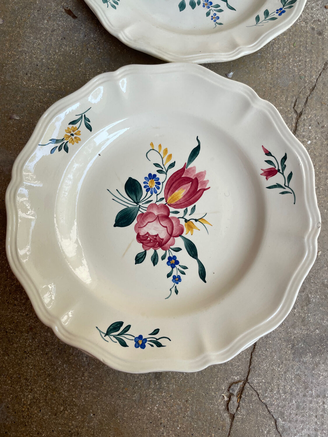 9 plates Sarreguemines