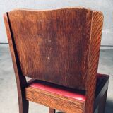 Art Deco Dining Chair Set, Belgium, 1920s, Set of 4