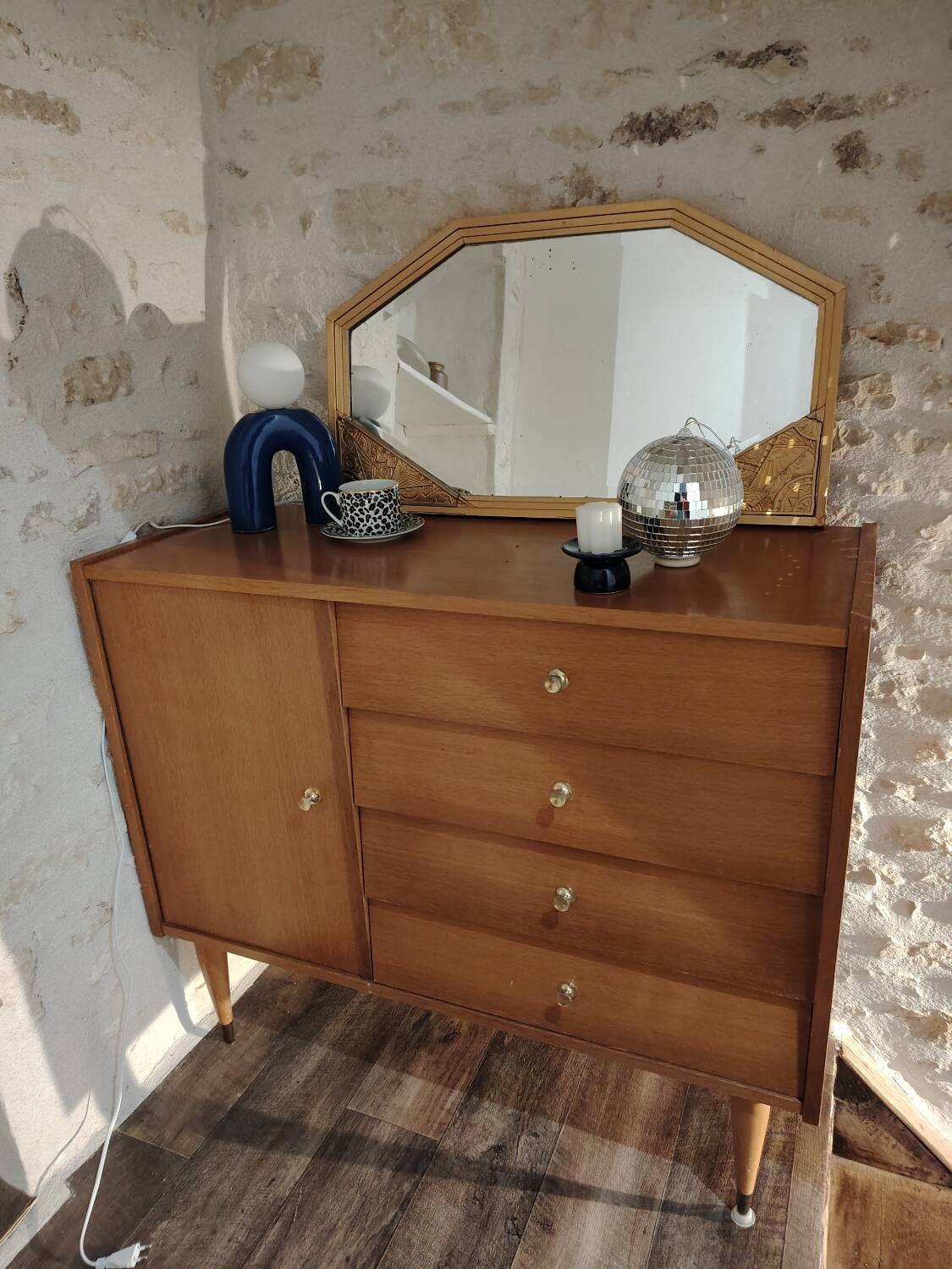 Commode asymétrique 70's
