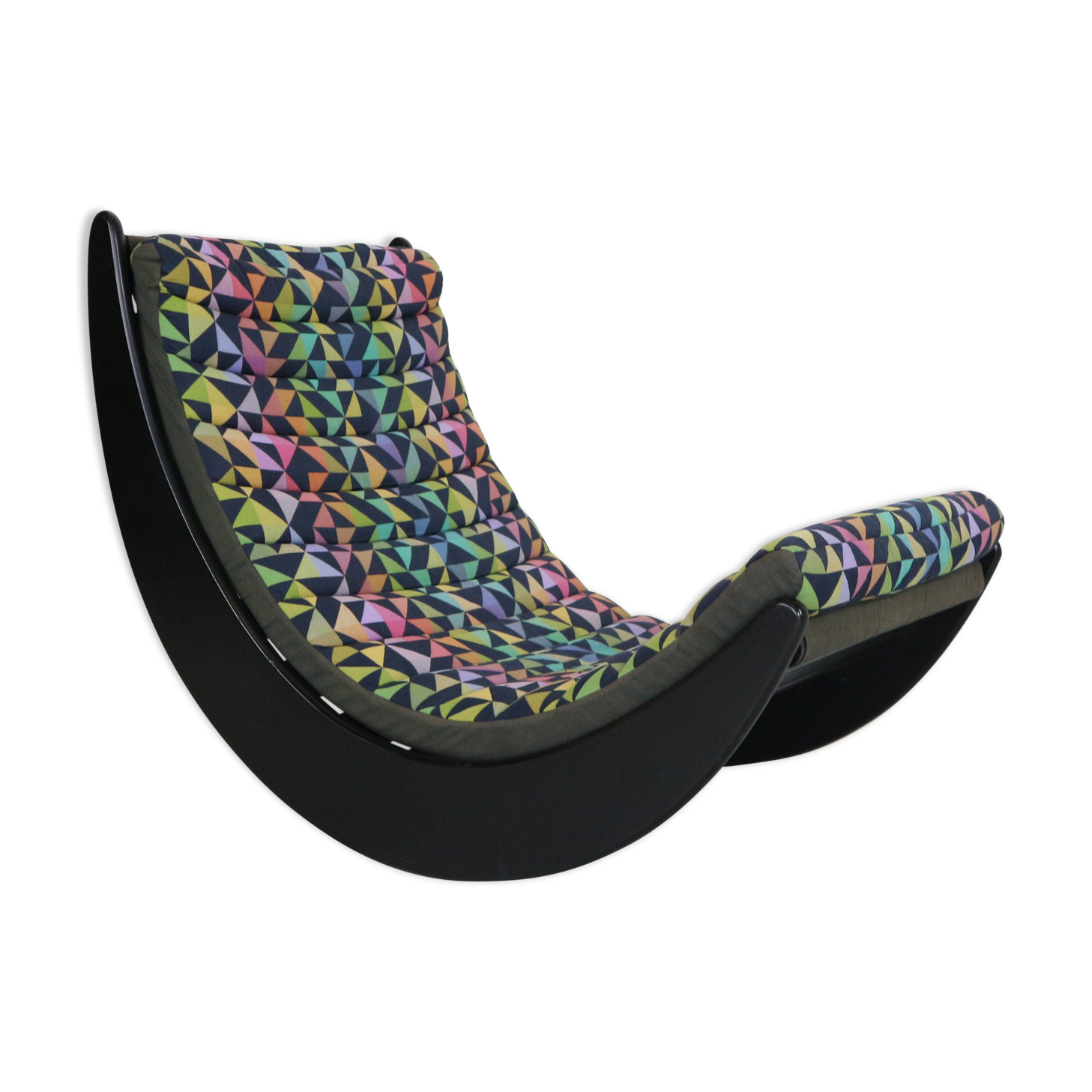 Verner Panton "Relaxer 2" Rocking Chair by Rosenthal, 1970s Denmark
