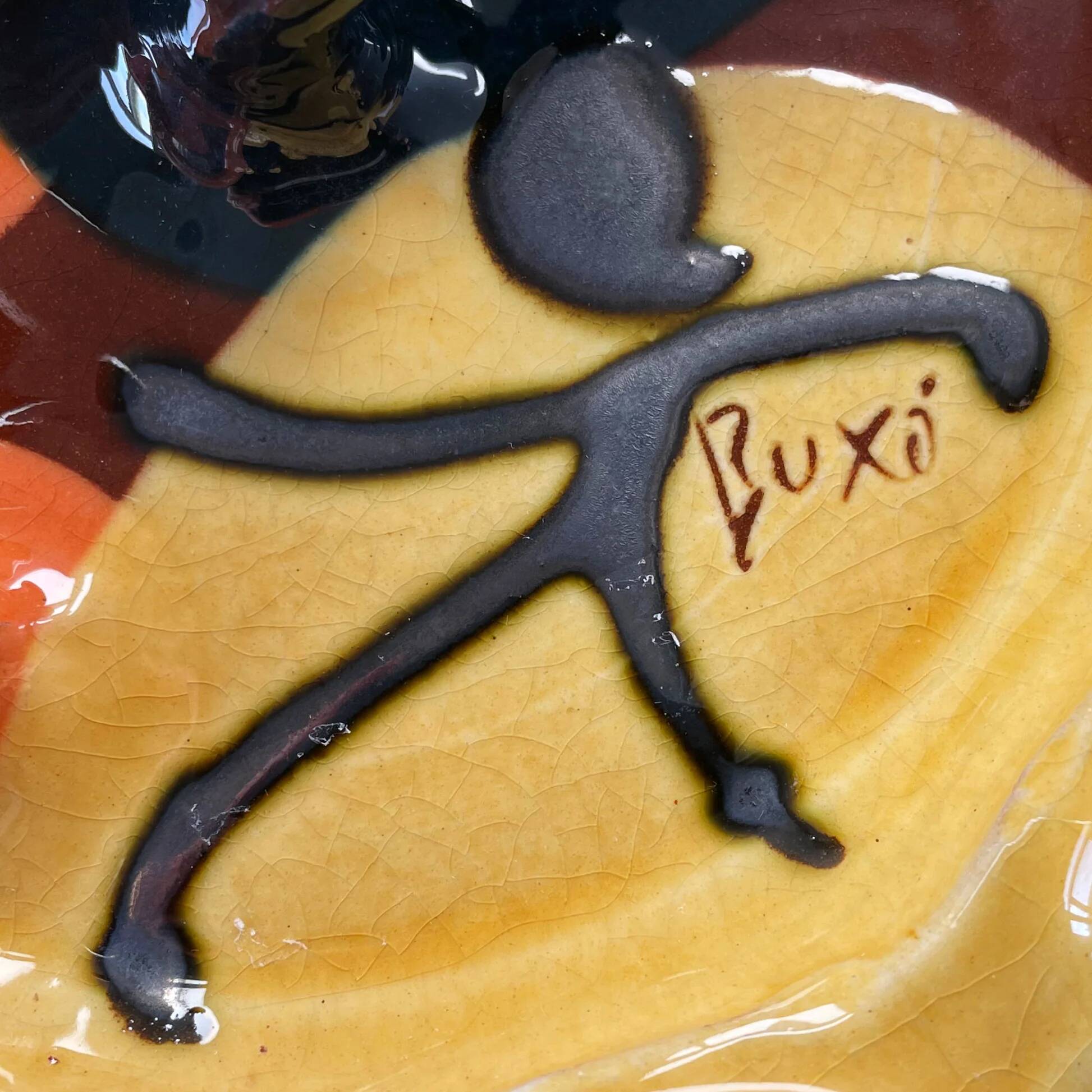 Thomas Buxo multifunctional ceramic candlestick ashtray olive dish