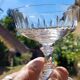 7 coupes à champagne en cristal 1950's