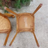 2 wooden bistro chairs, Baumann style