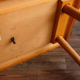 Vintage Czechoslovak Wooden TV Side Table by Nový Domov, 1970s