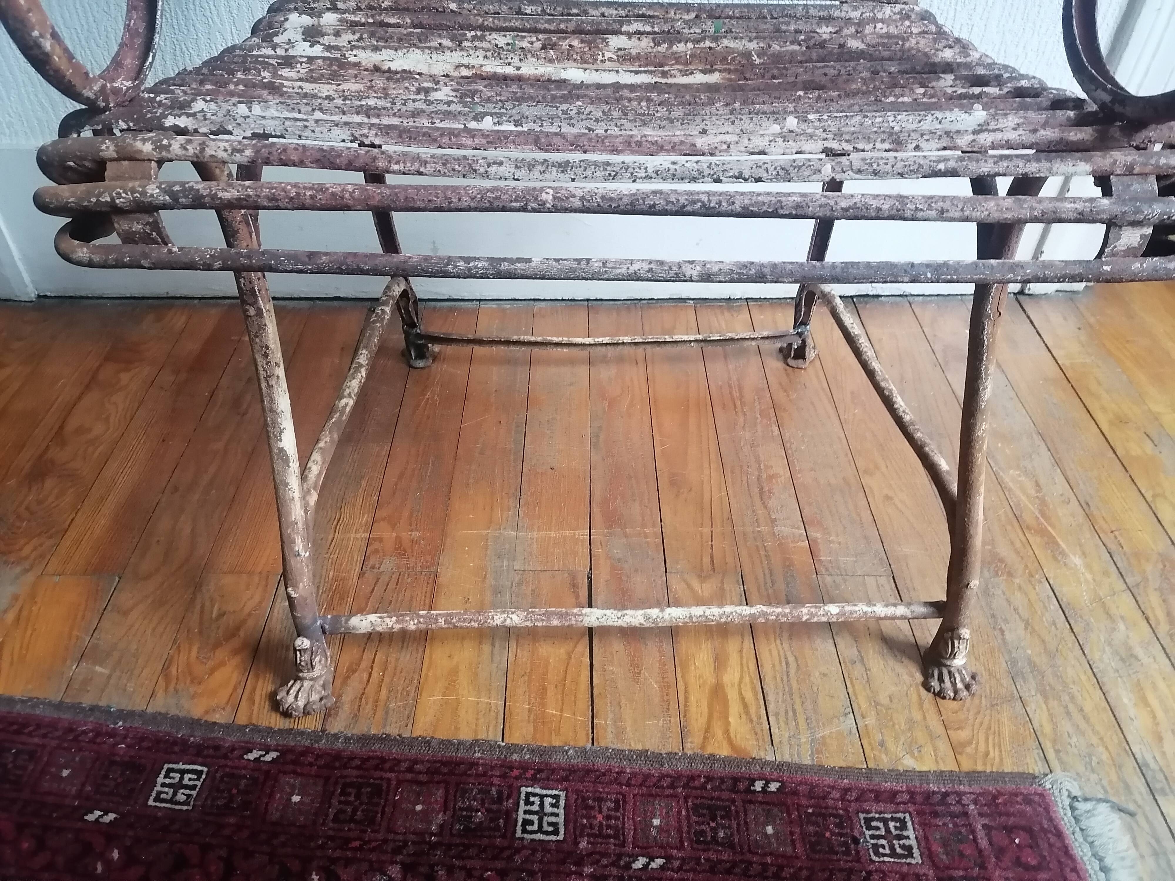 Old garden armchair Arras. 1890