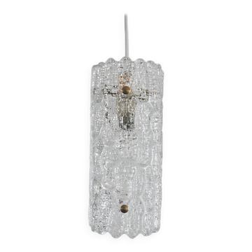 Brass and Glass Pendant Lamp by Carl Fagerlund for Orrefors, Sweden, 1960s