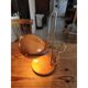 Vintage orange metal lamp