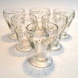 Set of 6 small aperitif glasses