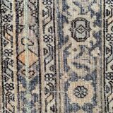 Distressed turkish runner 390x62 cm wool vintage tribal rug