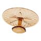 Amber Art Deco Cake Plate Pastry Dish Val Saint Lambert 33cm