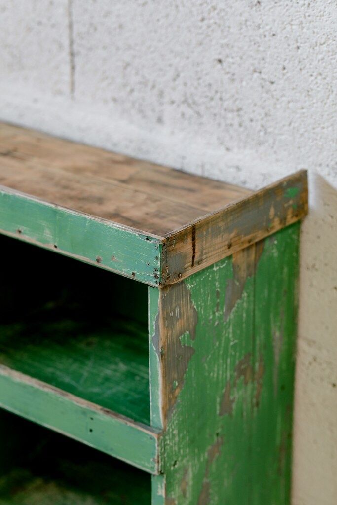 Workshop furniture – with green lockers