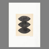 Painting on frameless paper M491 signed Eawy