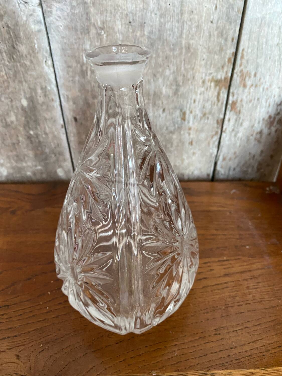 Antique Bavarian Crystal Liqueur Decanter Vintage Cut Crystal #B667
