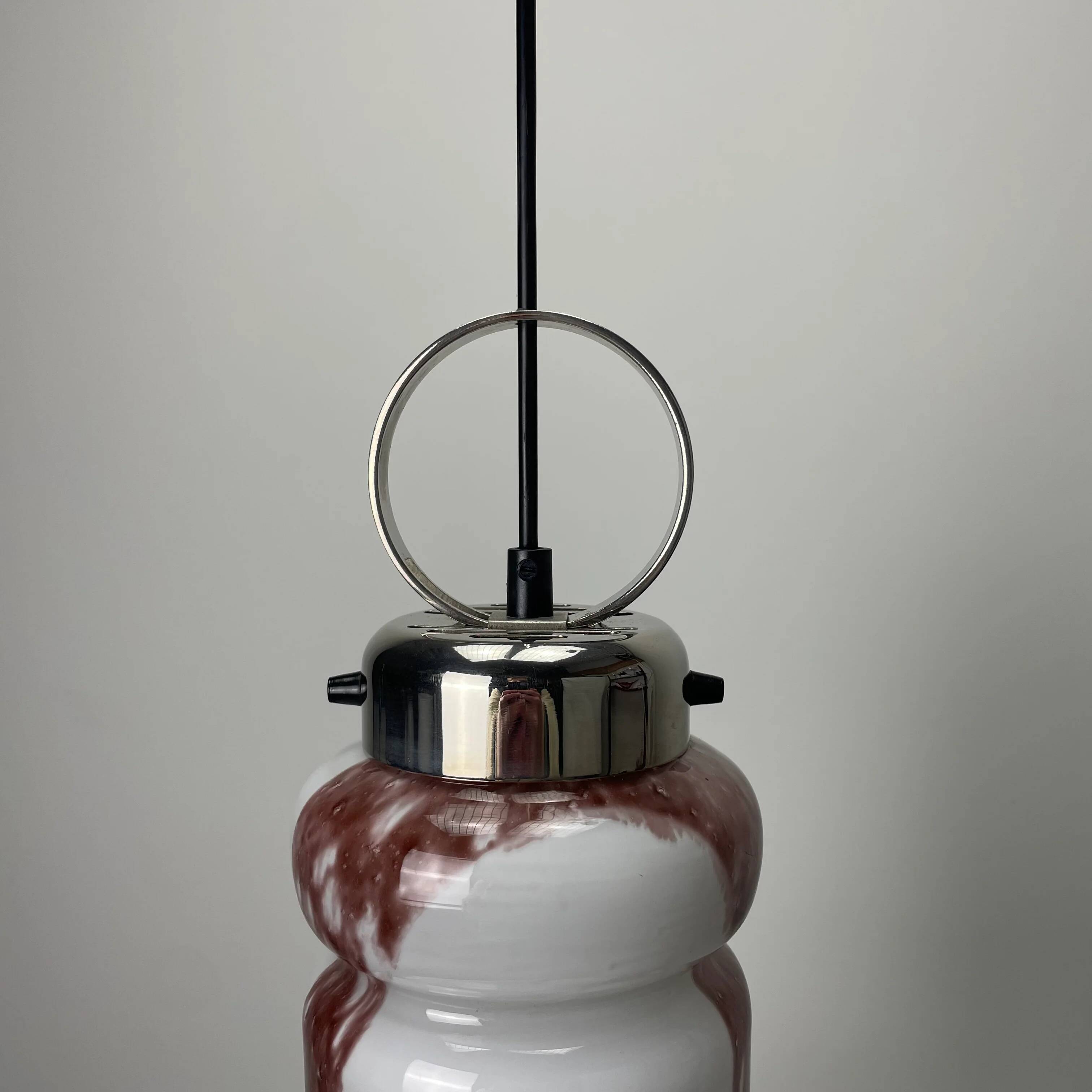 Trumpet-shaped suspension by Doria Leuchten 1960