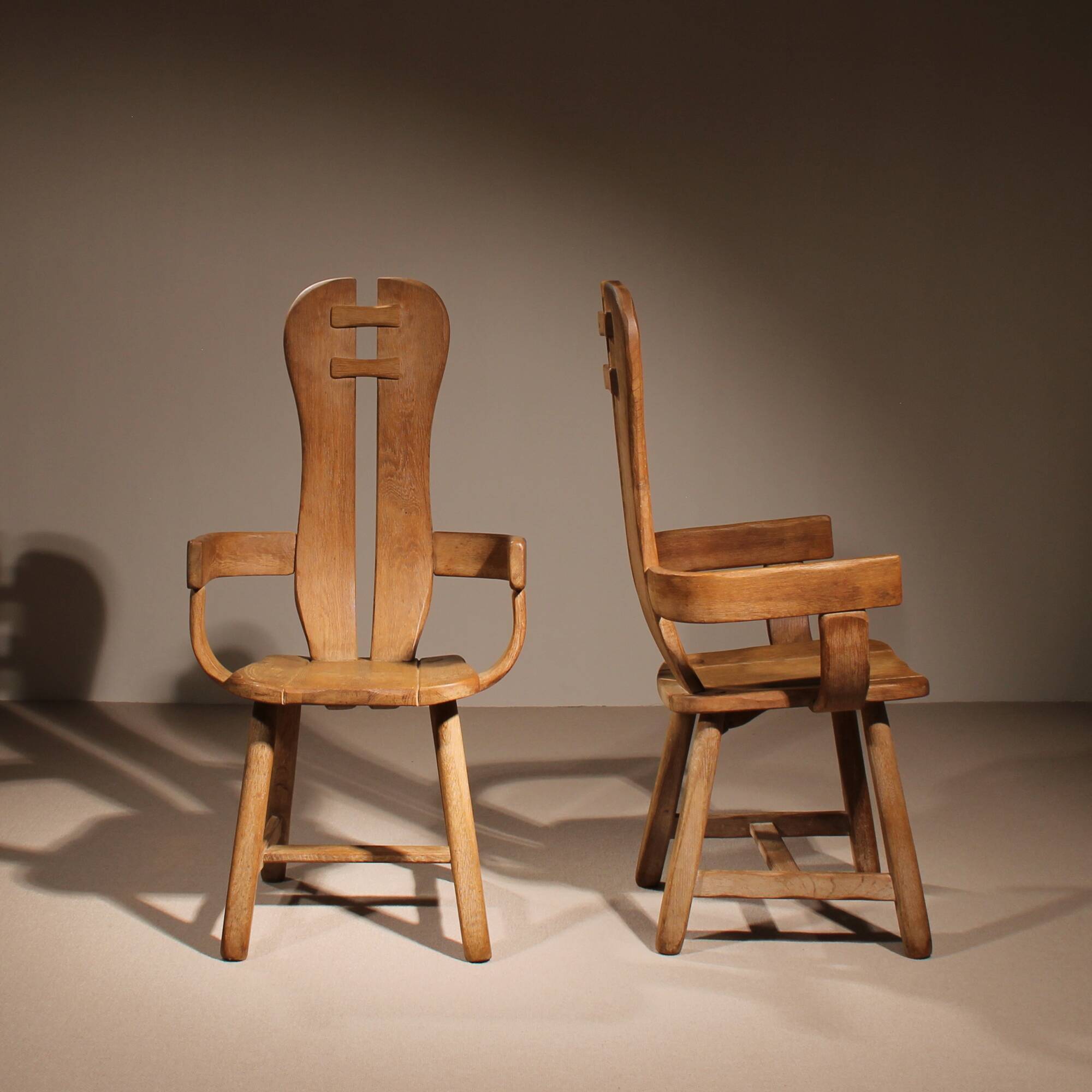 Two Brutalist Armchairs by De Puydt | Belgium 1970s