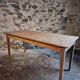 Farm table in solid oak, beech, and pine, early 20th century.