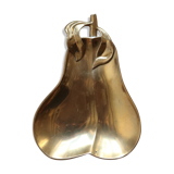1960s gold-plated brass pear-shaped pocket emptier