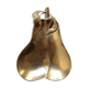 1960s gold-plated brass pear-shaped pocket emptier