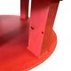 Large vintage round XL orange wooden coffee table / coffee table