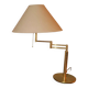 Relux Milano multi-adjustable brass table lamp, Italy 1970s