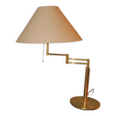 Relux Milano multi-adjustable brass table lamp, Italy 1970s