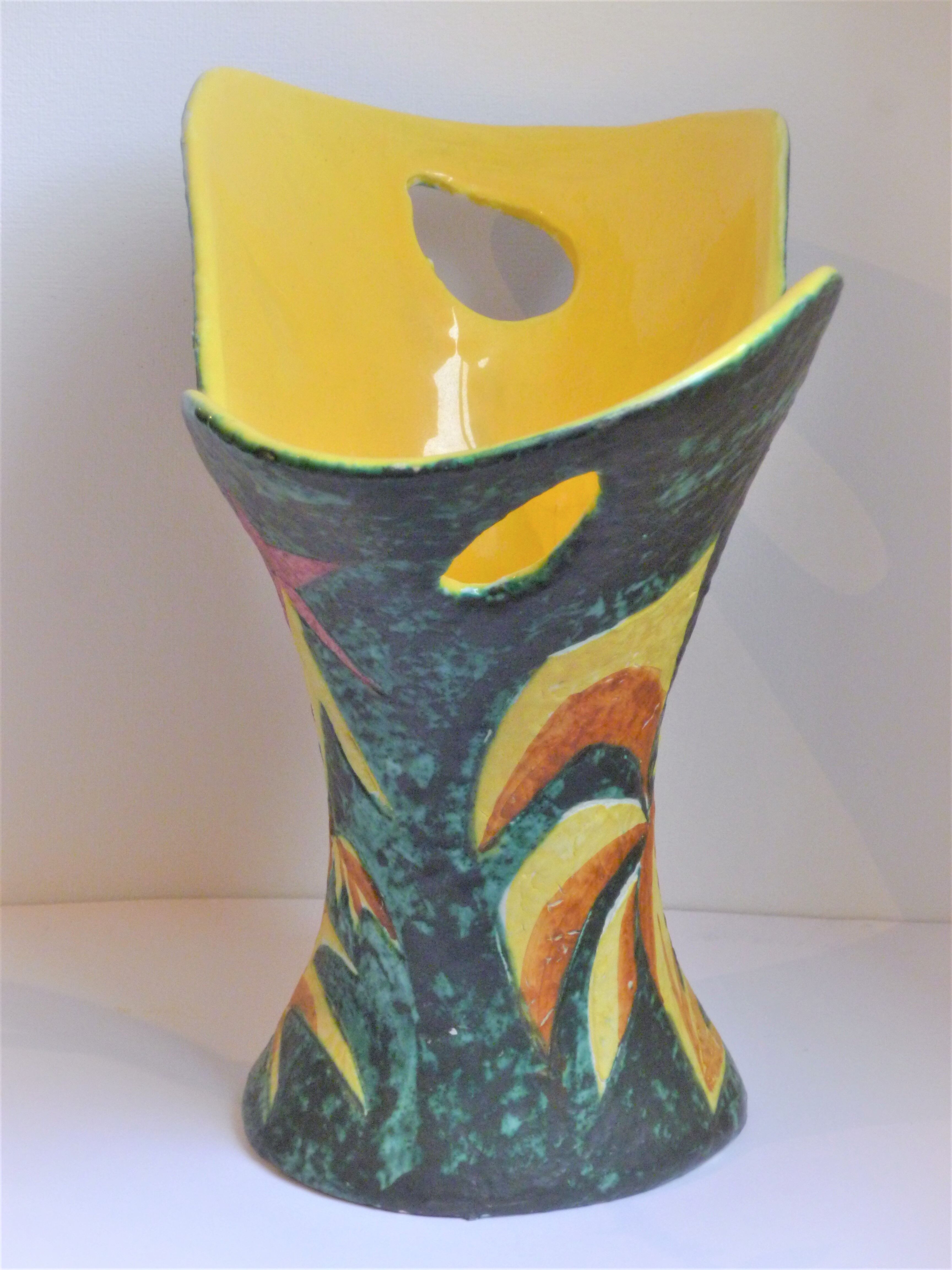 Vase en céramique Jacques Sagan à Vallauris années 50 Selency